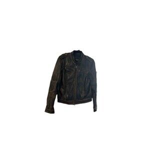 CKN Of Scandinavia Faded Brown Leather Jacket US L/ EU 40